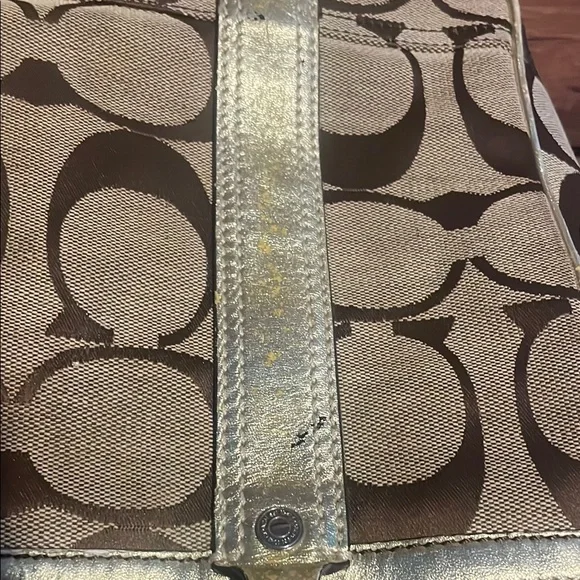 Coach Brown and Gold Tote Bag - Picture 4 of 12